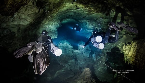 Cenote Muchacho by Starnowski - Stage cave diving training Mexico